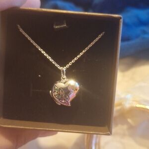 Silver Heart Pendant Necklace